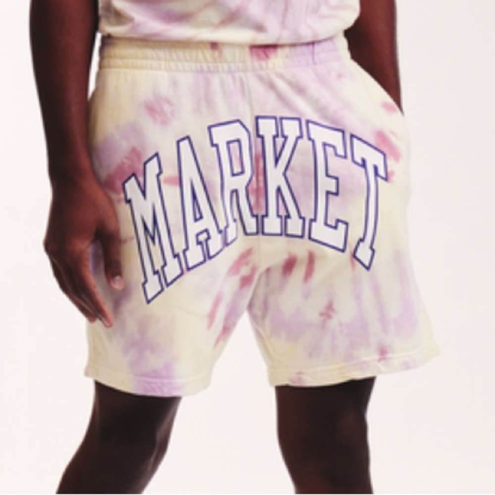 MARKET (Previously Chinatown Market) Border Arc Tie Dye Shorts - NWT